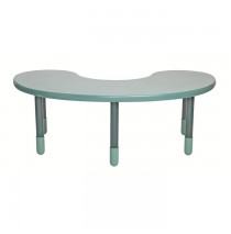 Angeles BaseLine Teacher / Kidney Table – Teal Green  with 22″ Legs & FREE SHIPPING
